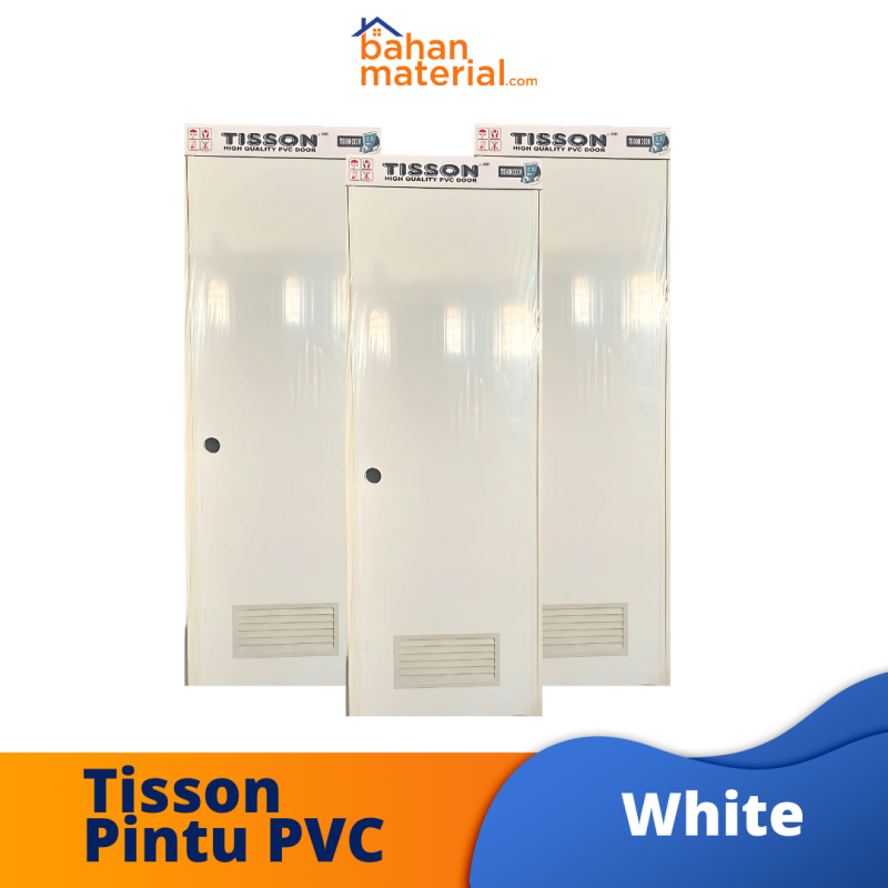 TISSON PINTU PVC WHITE POLOS